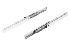 Teleskopické lišty &ndash; Teleskopické lišty, z nerezové oceli pro boční montáž, plný výsuv, nosnost do 15 kg