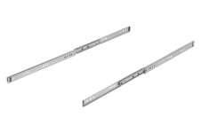 Teleskopické lišty &ndash; Teleskopické lišty, ocelové pro boční montáž, plný výsuv, nosnost do 45 kg
