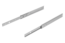 Teleskopické lišty &ndash; Teleskopické lišty ocelové pro boční montáž, částečné vysunutí, oboustranné, nosnost do 50 kg