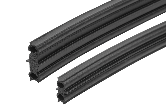 Profil se 4 chlopněni mechová pryž EPDM