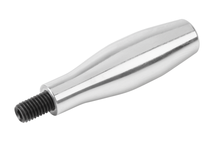 Vajcovité pevné úchyty, priamy tvar, podľa DIN 39