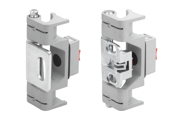 Skryté závěsy, zinkový tlakový odlitek, ocel nebo nerezová ocel, zkosení 23 mm