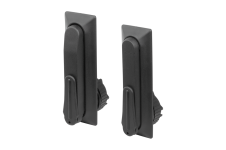 Novinky &ndash; Otočná páka z plastu, kruhový montážny otvor, rozstup montážnych otvorov 95 mm, s krytom.