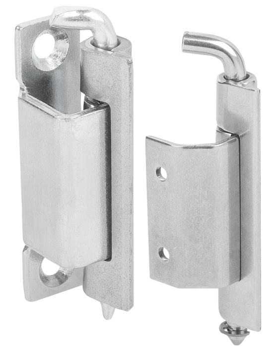 Concealed hinges steel or stainless steel, folded edge up to 20 mm