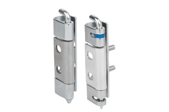 Otočné závesy z ocele alebo nehrdzavejúcej ocele, 23 mm skosenie