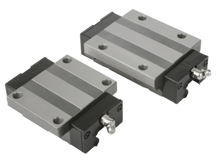 Vodicí pojezdy s přírubou