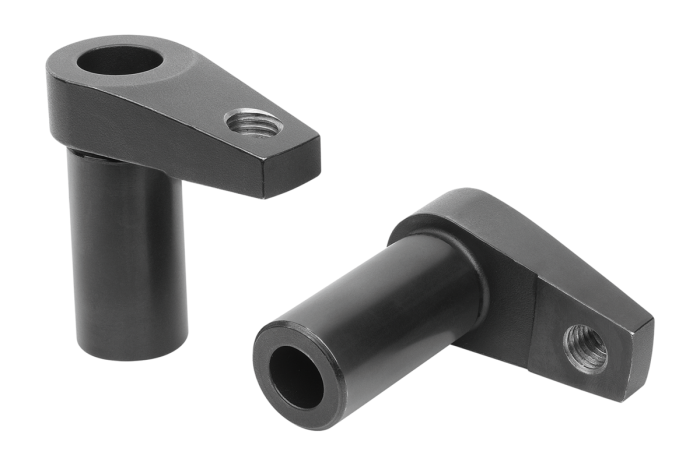 Hook clamp with long clamping claw and tapped hole