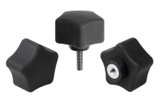 Úchytky a gombíky &ndash; Päťcípe hviezdicové rukoväte, ergonomické