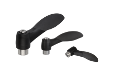 Clamping levers &ndash; Clamping levers 2K with internal thread, threaded insert stainless steel