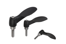 Tension lever &ndash; Clamping levers 2K with external thread, threaded pin stainless steel