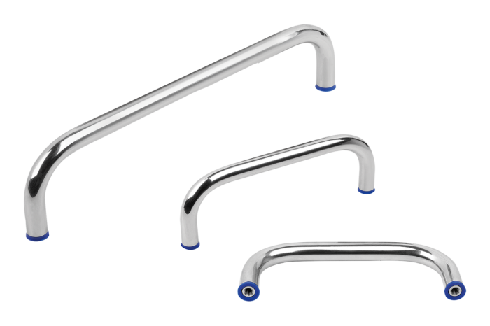 Pull handles, stainless steel with seal washer in Hygienic DESIGN