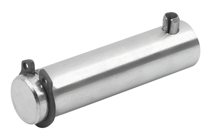 Hinge pin with rotation lock for ISO 15552 / 21287