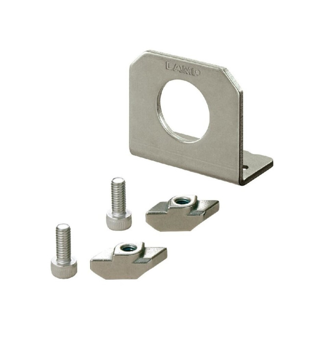 Parts set for installing to aluminium frame