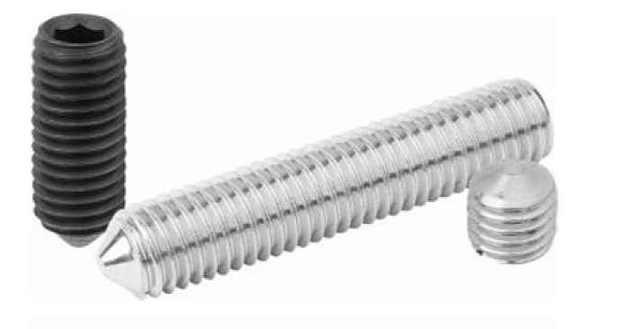 Grub screw with hexagon socket and pointed end DIN EN ISO 4027