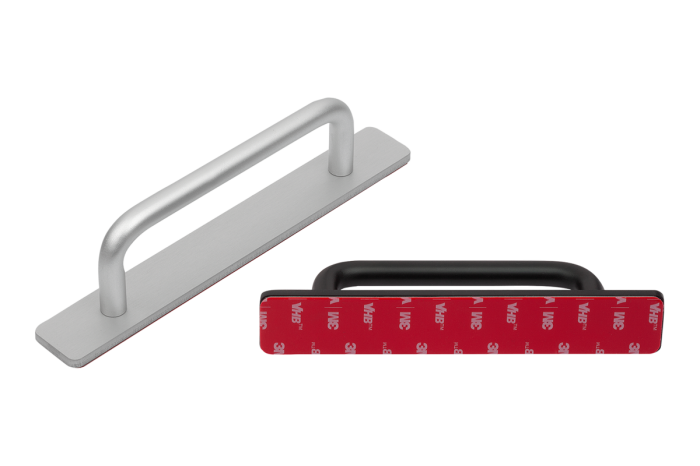 Self-adhesive aluminium pull handle