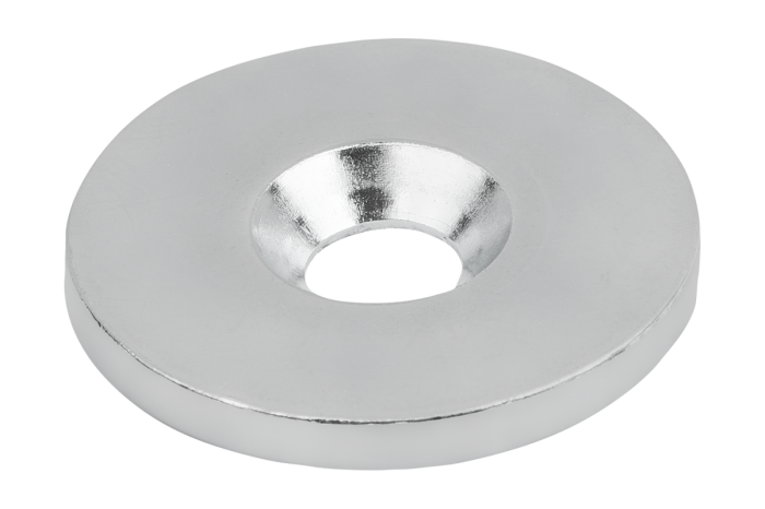 Ferromagnet disc, steel, round