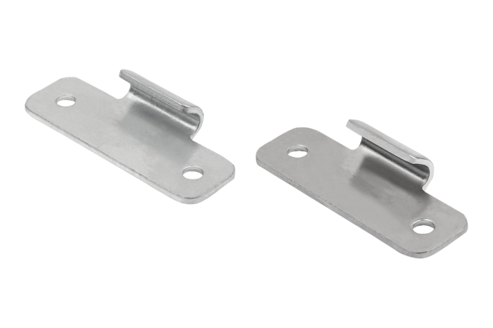 Catch plates for toggle latches with clamping catch or spring clamping bails